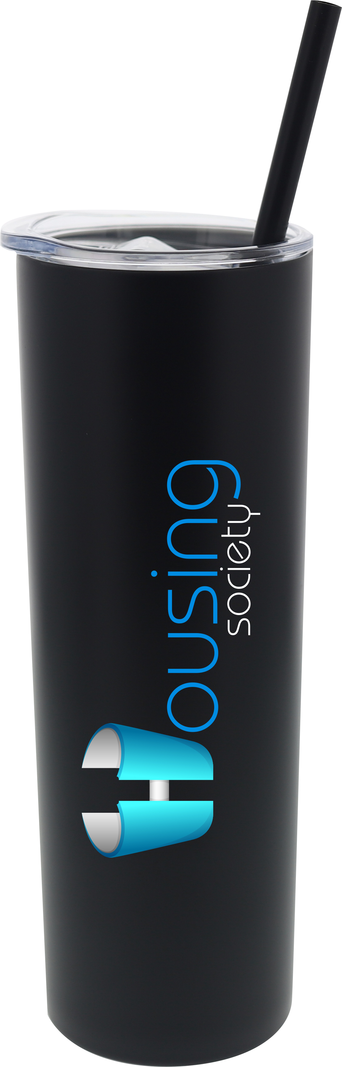 Black 20 oz Skinny Stainless Steel Tumbler - Color