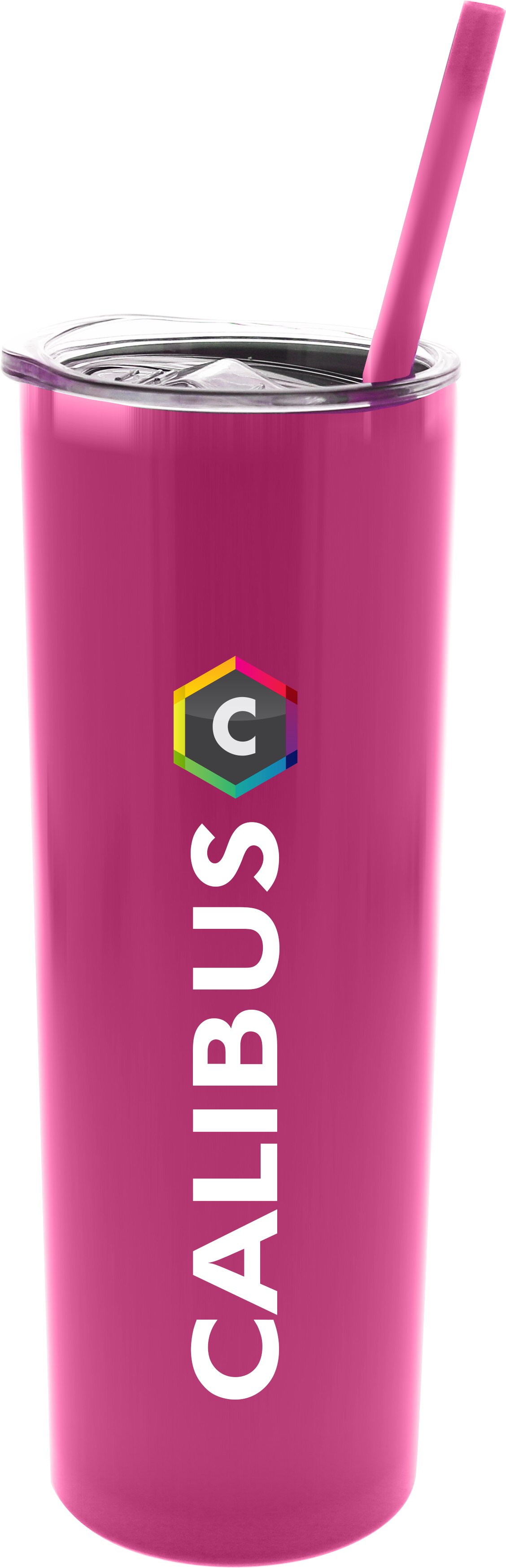 Pink 20 oz Skinny Stainless Steel Tumbler - Color