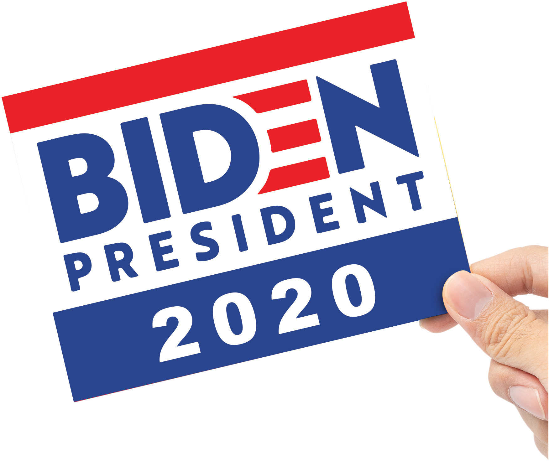 Biden President 2020 Flag Vinyl Sticker - 6 x 4.5 inch