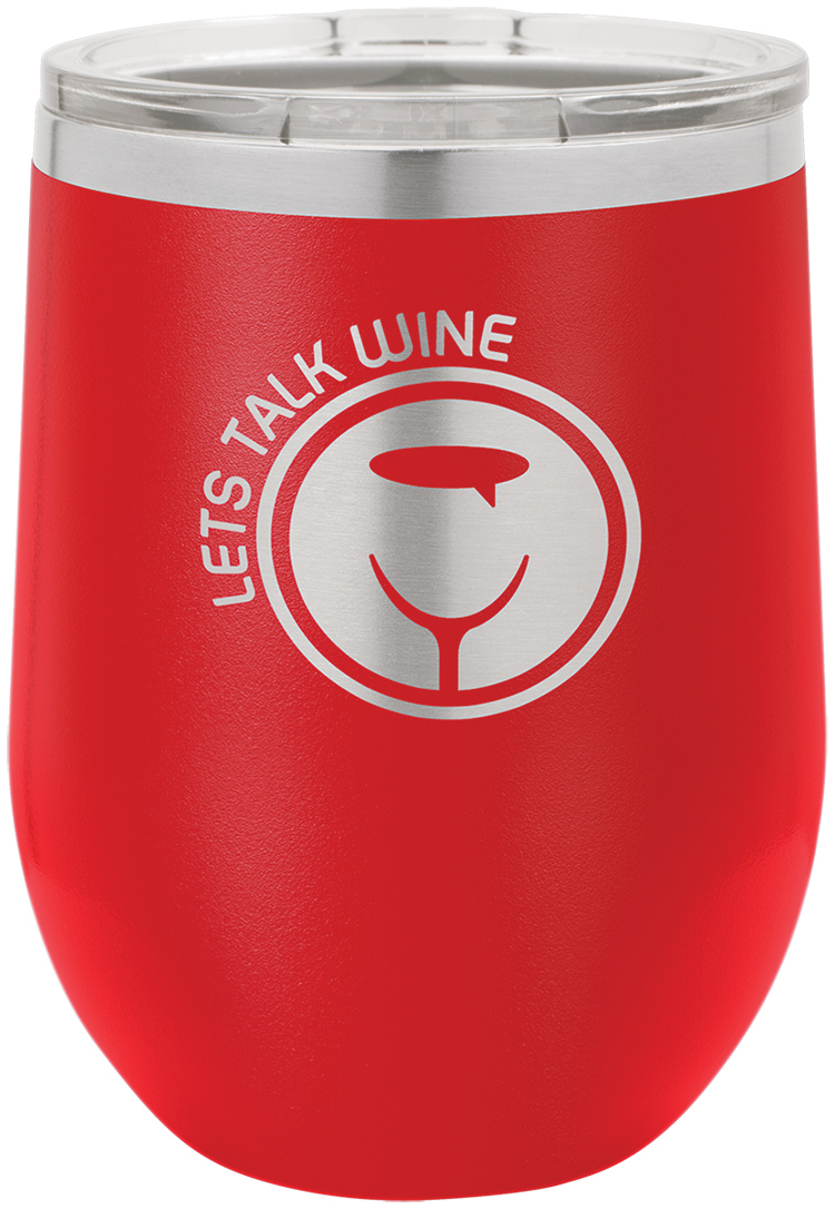 Polar Camel Vacuum Insulated Stemless Wine Glass - Red