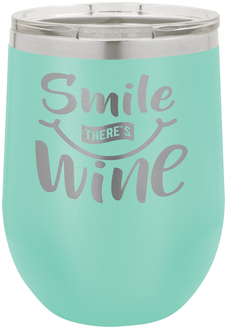Polar Camel Vacuum Insulated Stemless Wine Glass - Teal