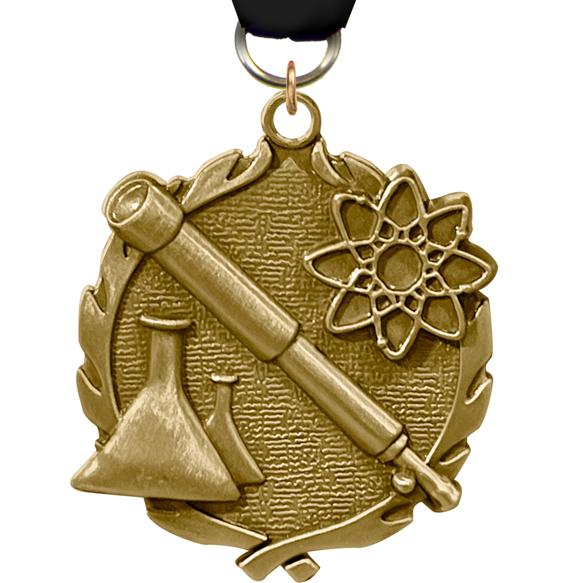 1.75 inch Science Wreath Medal