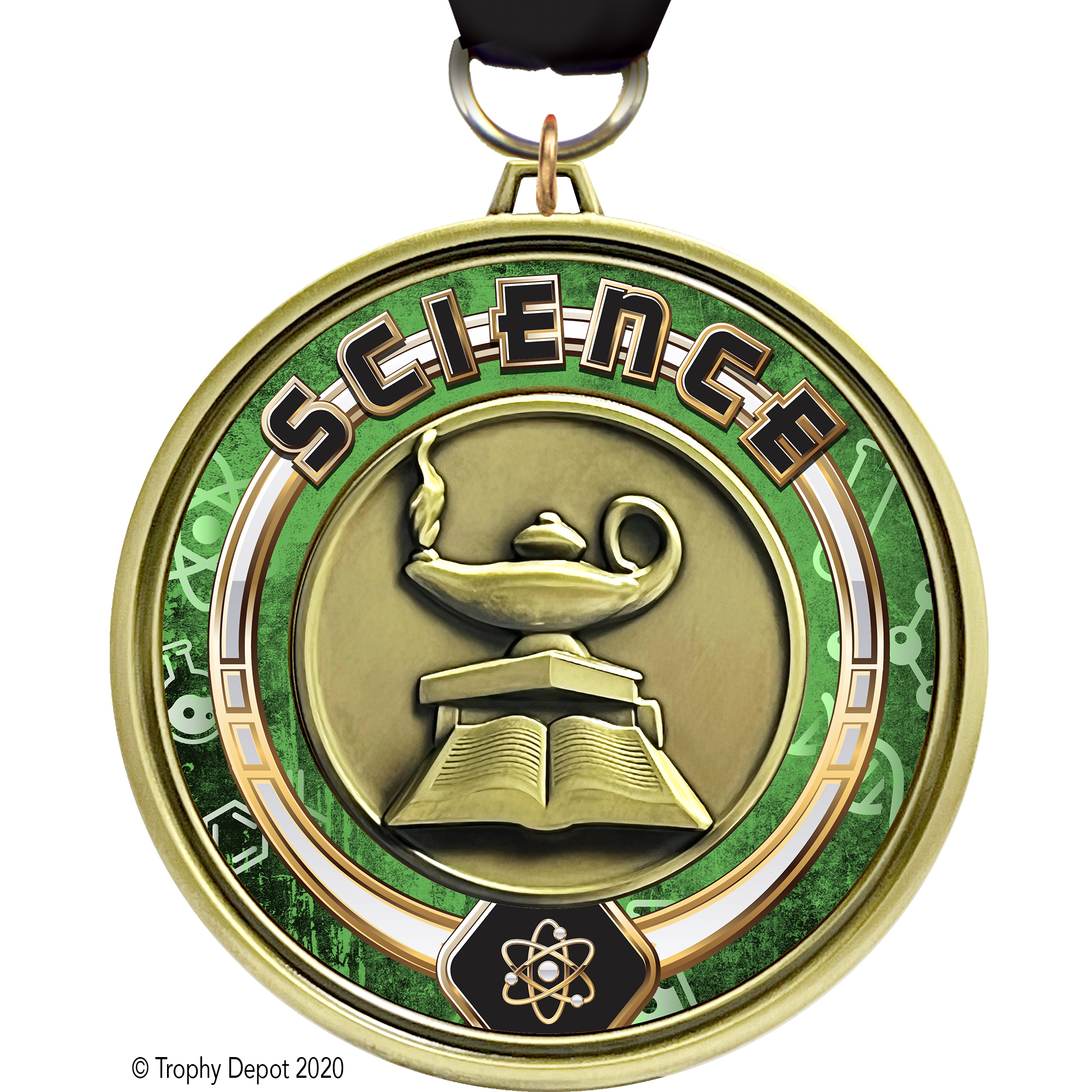 3 inch Eclipse Insert Medal - Science