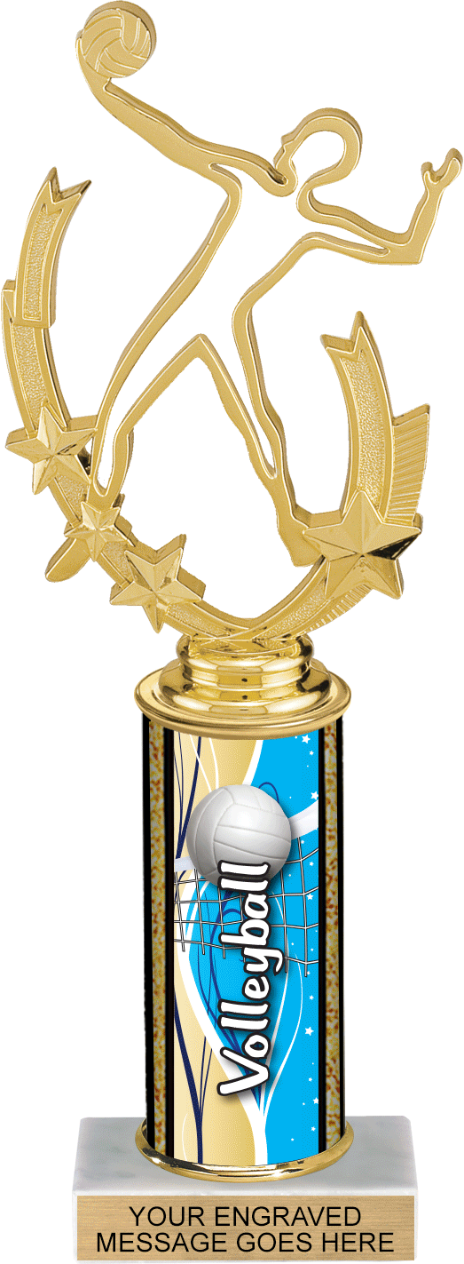 Glow in the Dark Exclusive Volleyball UltraWave Trophies
