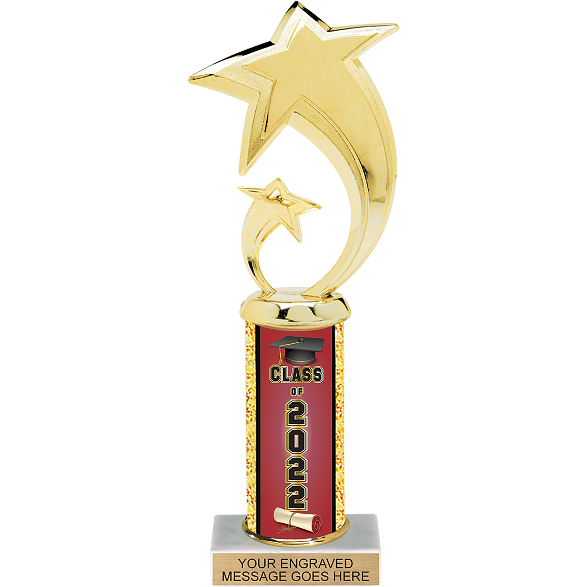 Exclusive Class of 2022 Column 10 inch Trophy - Trophy Depot