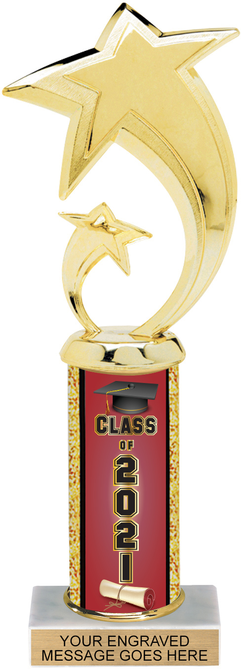 Exclusive Class of 2021 Column 10 inch Trophy