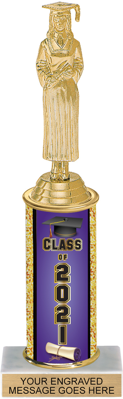 Class of 2021 10 inch Column Trophy