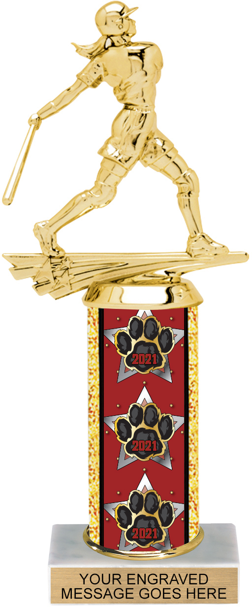 Exclusive Year Paw Column 10 inch Trophy