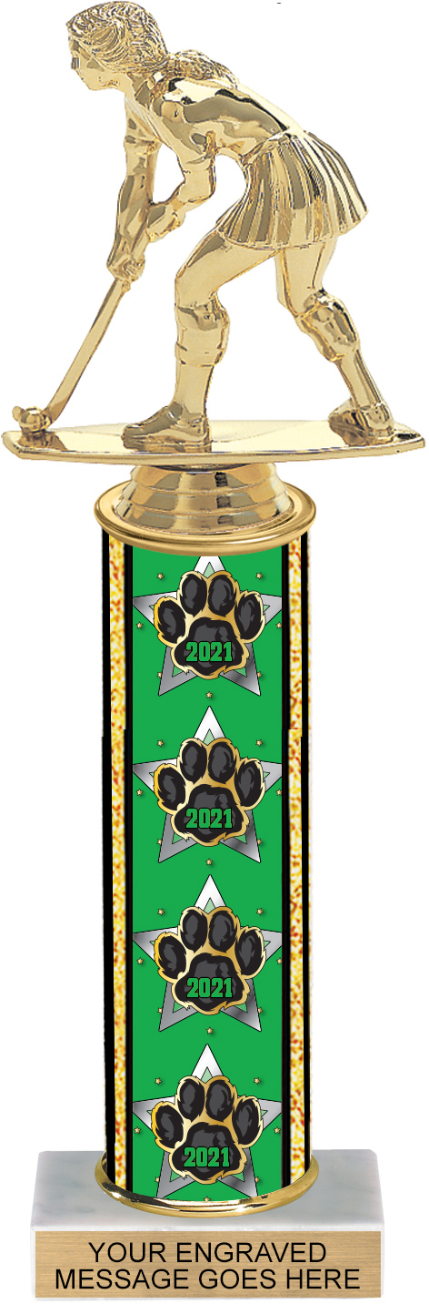 12 inch Paw Year Column Trophy
