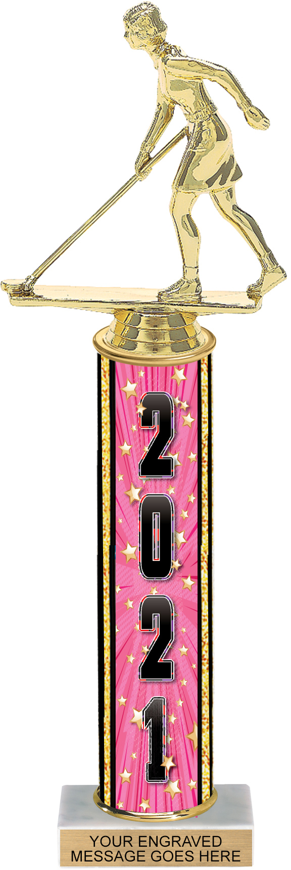 Year Exclusive Comic Stars Column Trophy - 14 inch