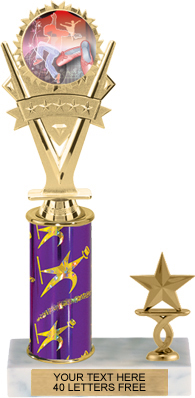 5 Star Victory Insert Trophy with 1 Trim