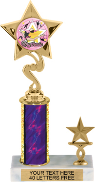 Star Color Insert Trophy with 1 Trim