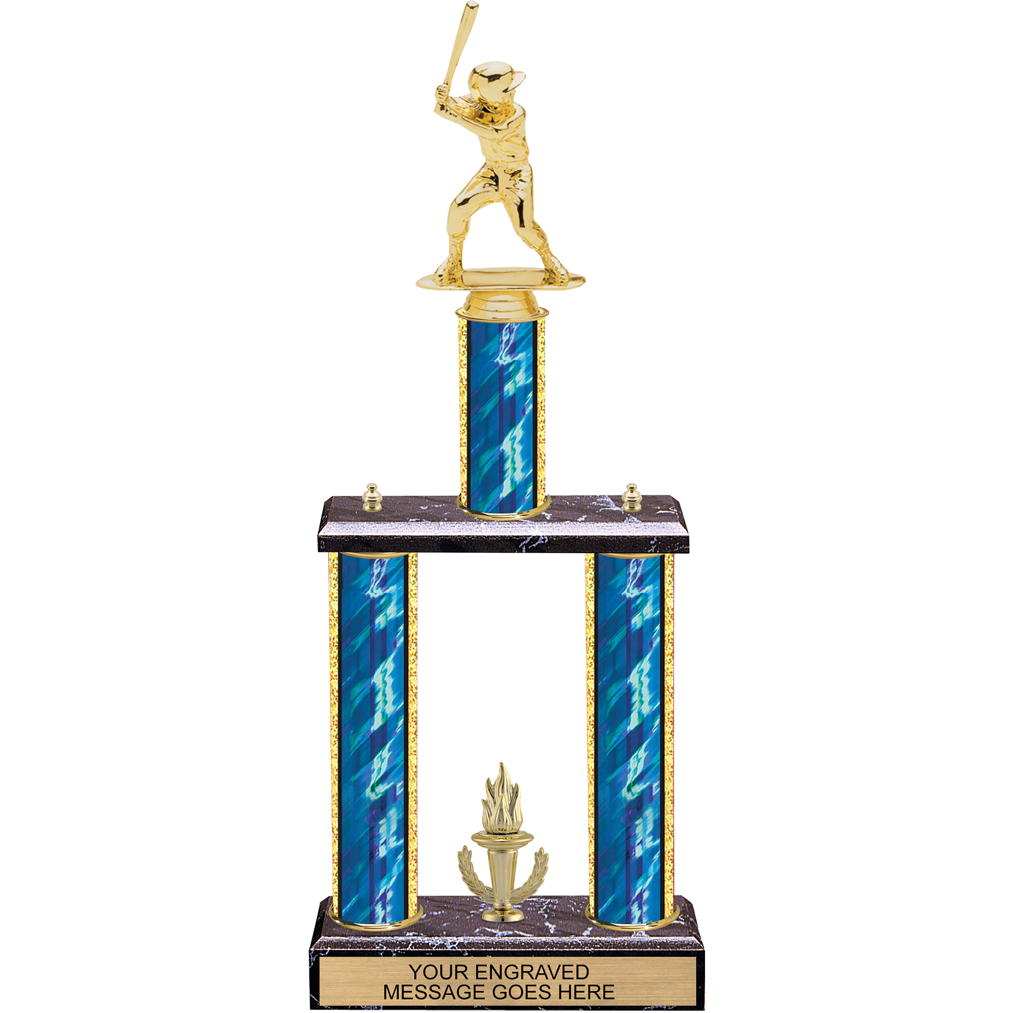 Center Column Two-Post Trophy - 19 inch