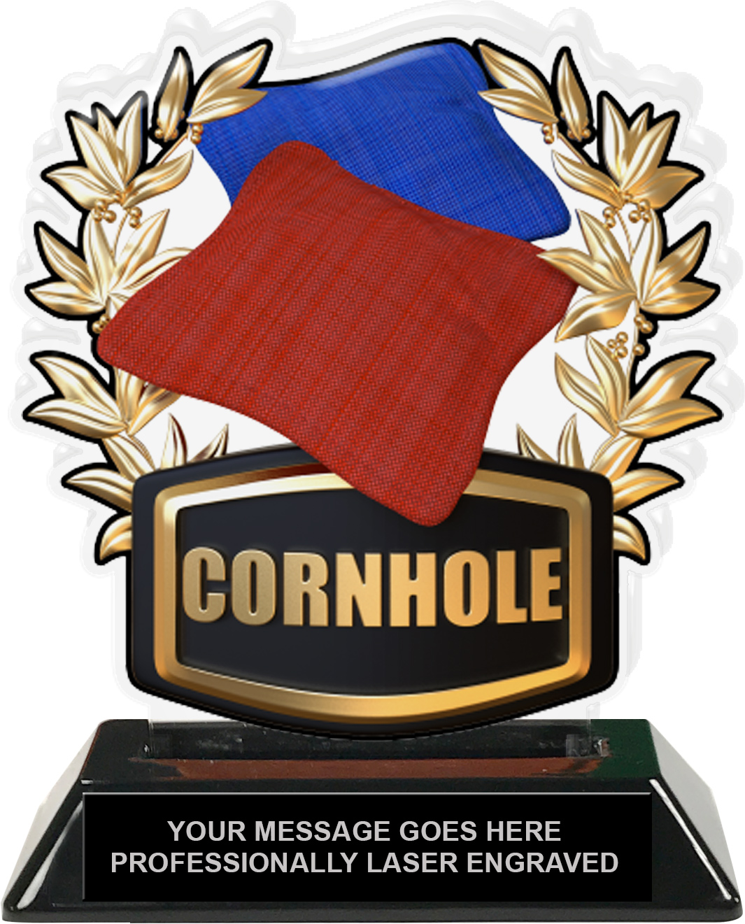 Cornhole Colorix-T Acrylic Trophy - 6.25 inch