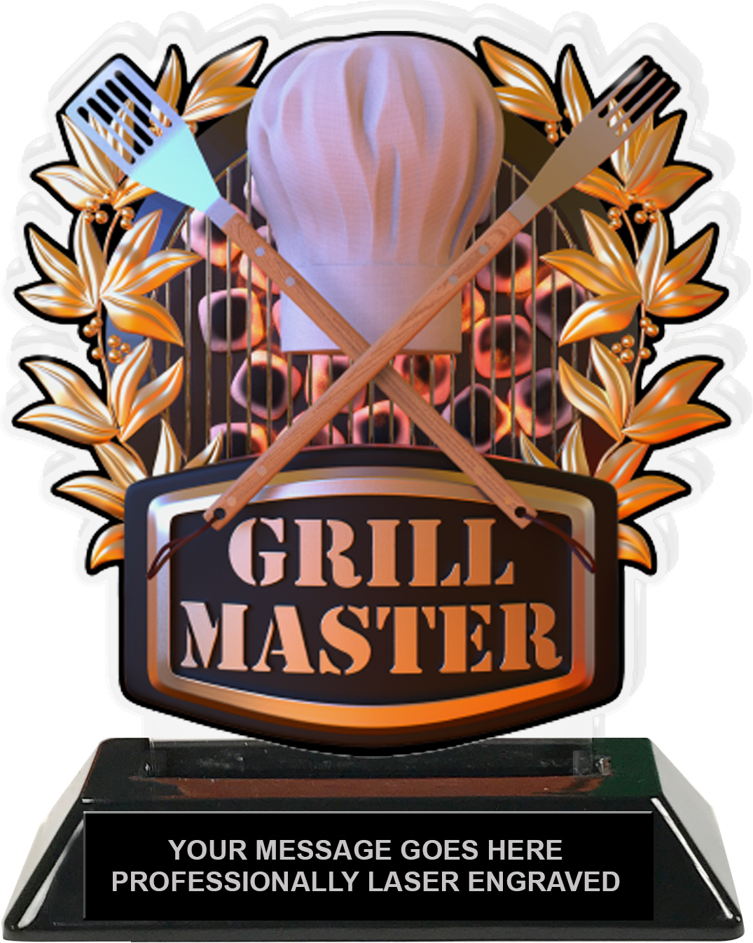 Grill Master Colorix-T Acrylic Trophy - 6.25 inch