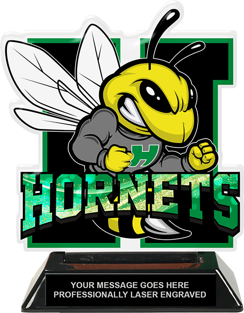 Hornets Mascot Colorix-T Acrylic Trophy