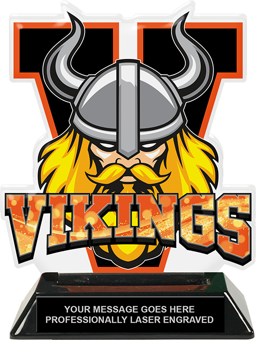 Vikings Mascot Colorix-T Acrylic Trophy