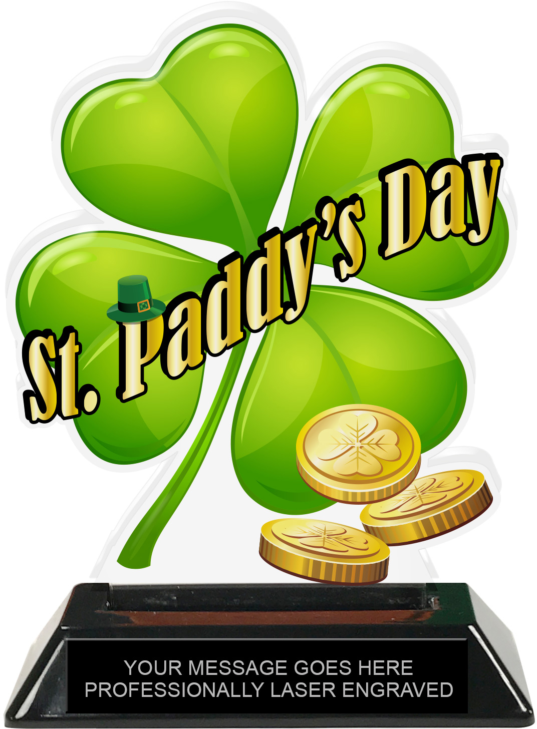 St. Paddy's Day Colorix-T Acrylic Trophy - 6.25 inch