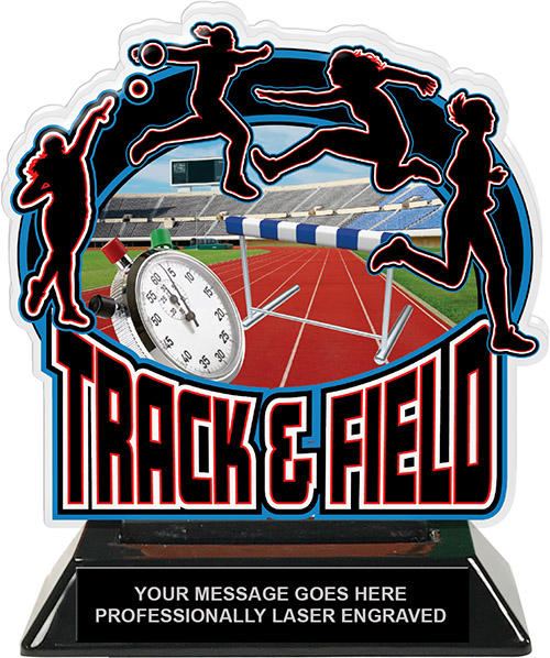 Track & Field Female Colorix-T Acrylic Trophy