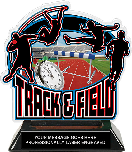 Track & Field Male Colorix-T Acrylic Trophy