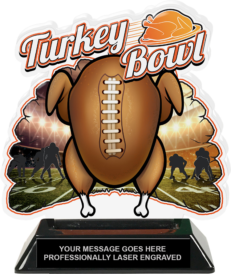 Turkey Bowl Cooked Colorix-T Acrylic Cut Out - 6.25 Inches
