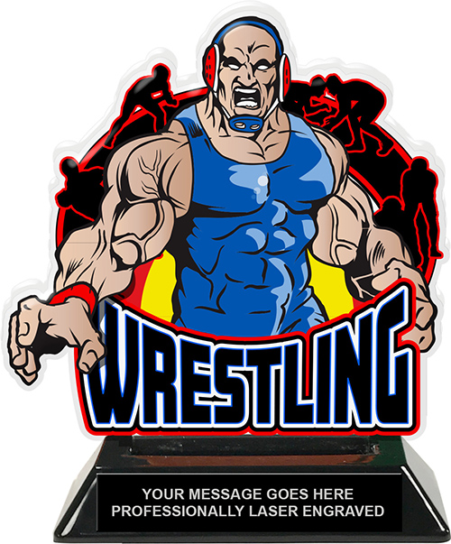 Great Customizable Wrestler Awards Wrestling Plaques Custom Engraved Wrestling Team Trophy Plaque Award
