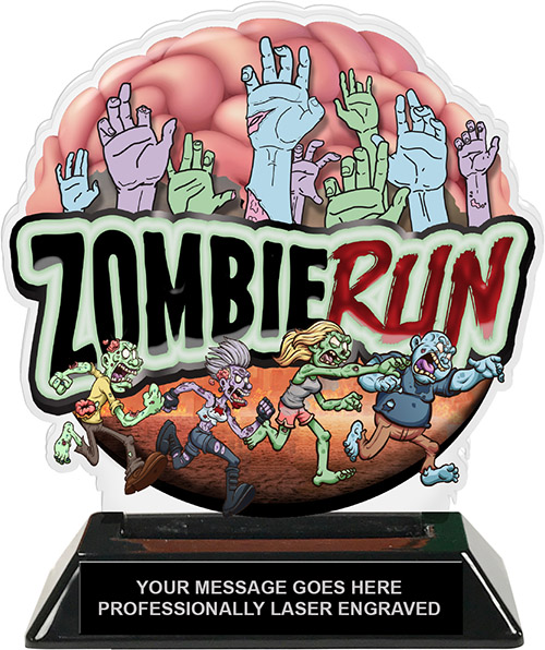 Zombie Run Colorix-T Acrylic Trophy