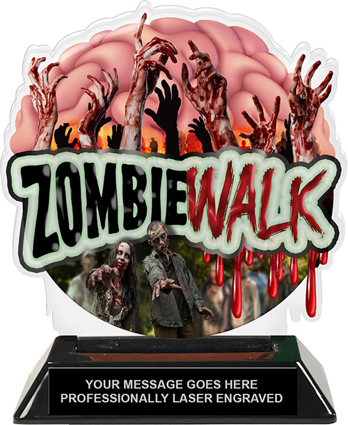 Zombie Walk Colorix-T Acrylic Trophy
