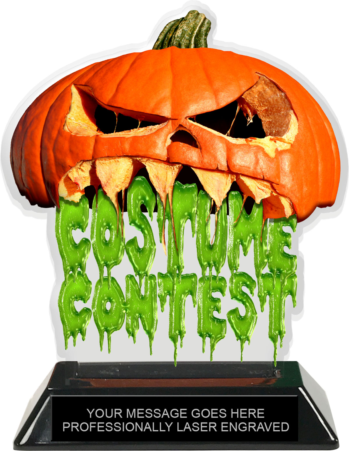 Halloween Jack-o-Lantern Costume Contest Colorix-T Acrylic Trophy - 6.25 inch