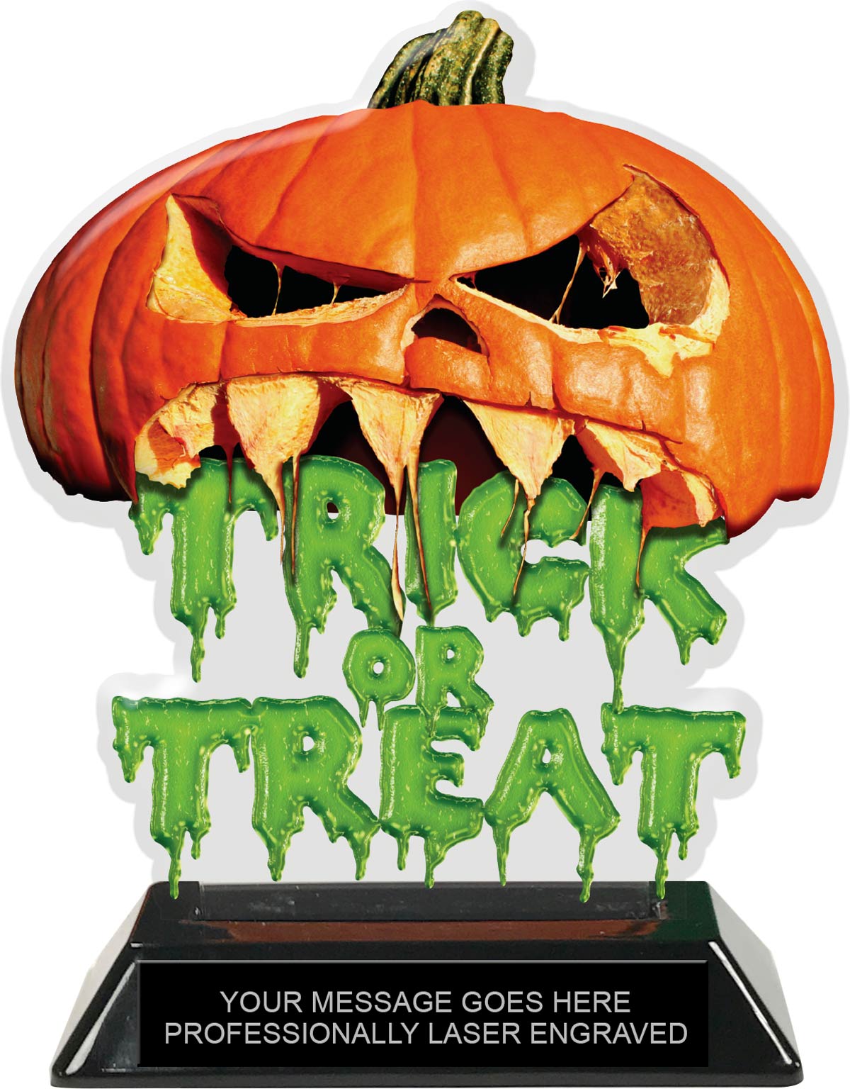 Halloween Trick or Treat Colorix-T Acrylic Trophy - 6.25 inch