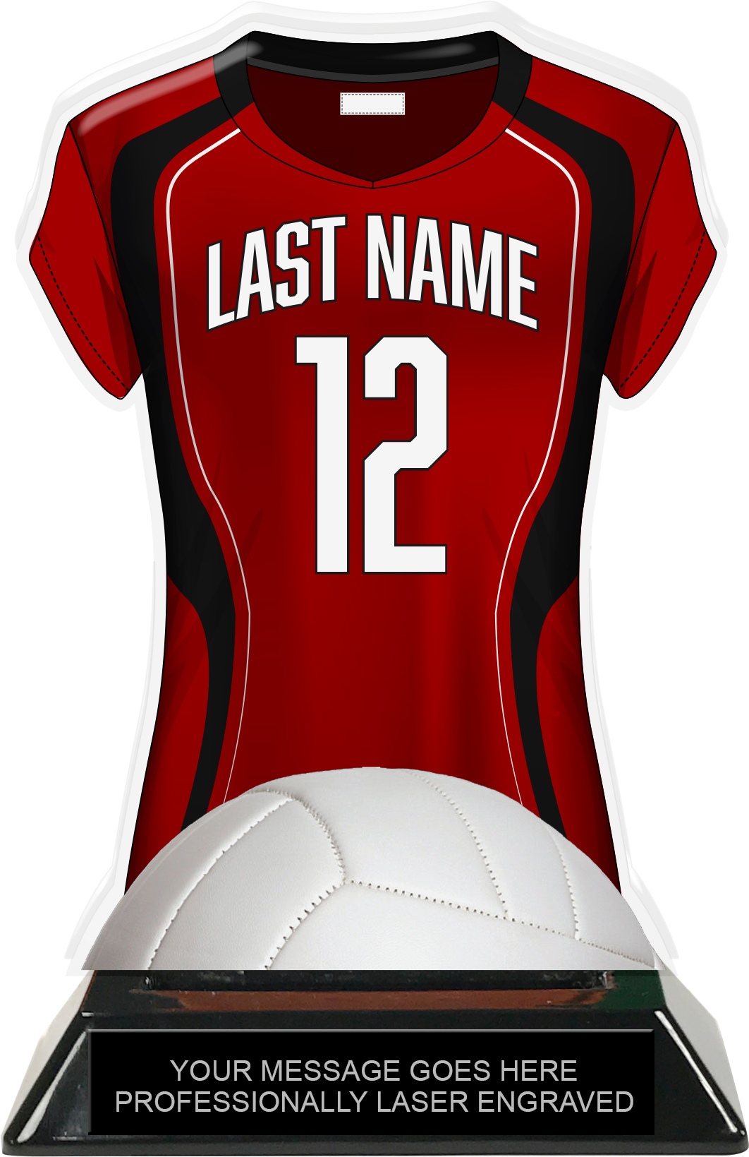red volleyball jersey