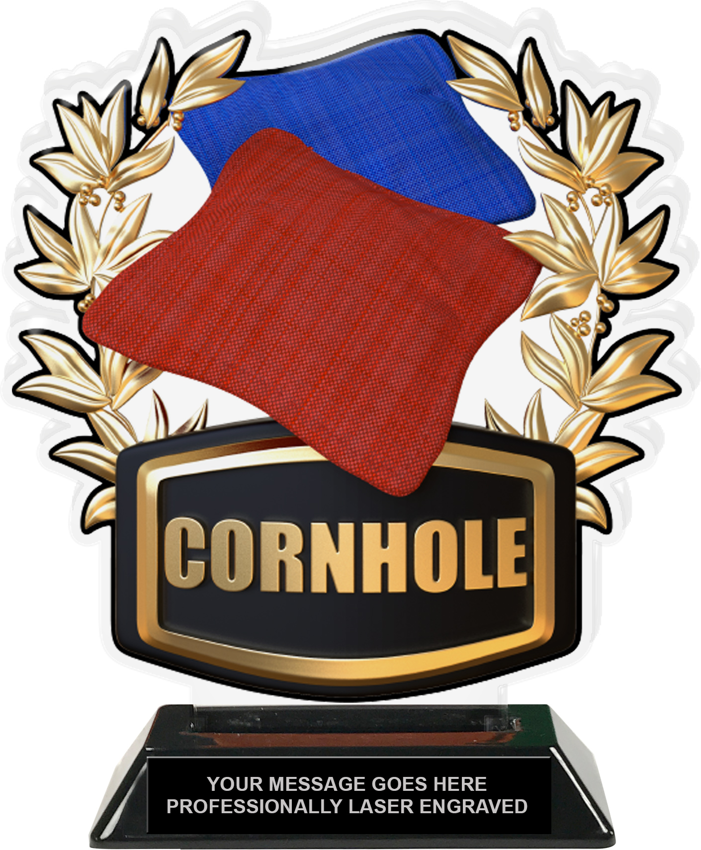 Cornhole Colorix-T Acrylic Trophy- 8.25 inch