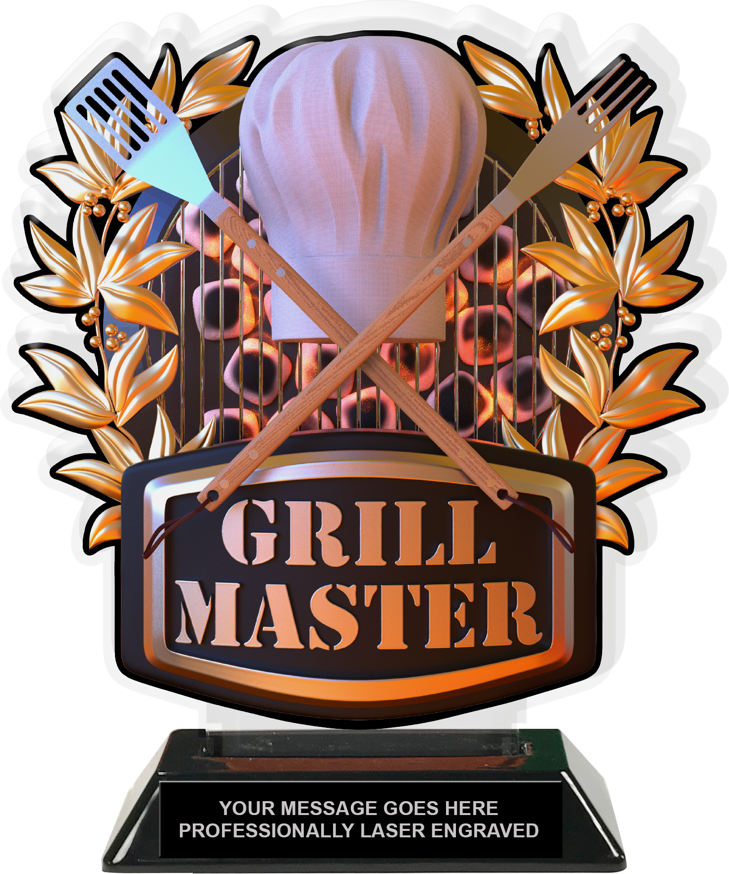 Grill Master Colorix-T Acrylic Trophy- 8.25 inch