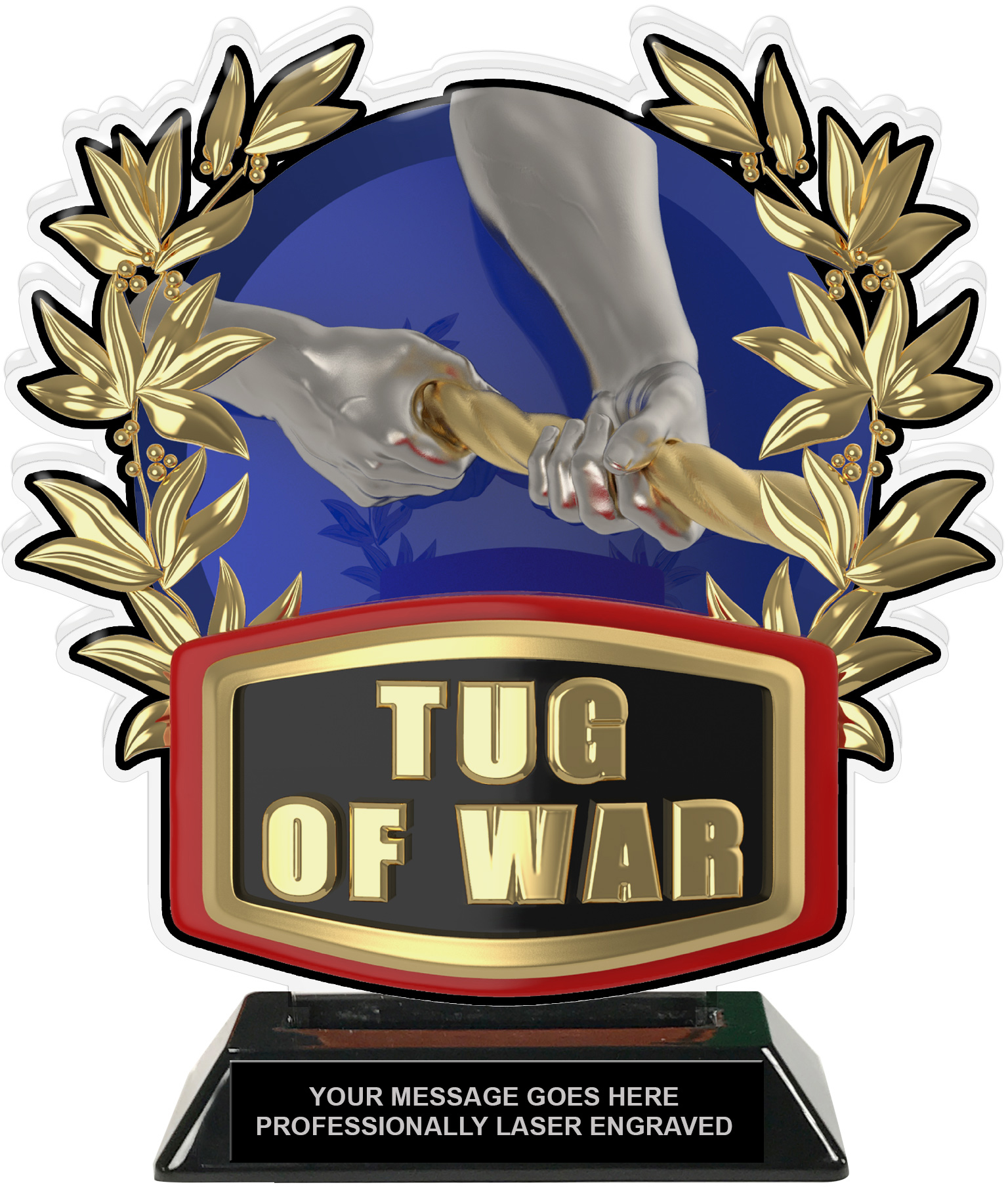 Tug of War Colorix-T Acrylic Trophy- 8.25 inch