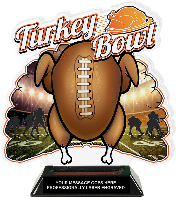 Turkey Bowl Cooked Colorix-T Acrylic Cut Out - 8.25 Inches