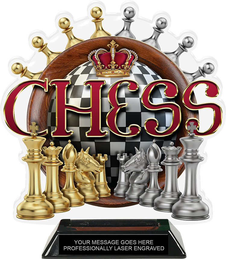 Chess Colorix-T Acrylic Trophy- 8.25 inch