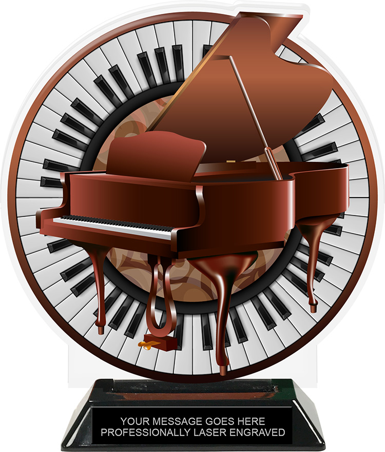 Piano Colorix-T Acrylic Trophy- 8.25 inch