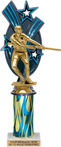 Triple Star Backdrop Trophy