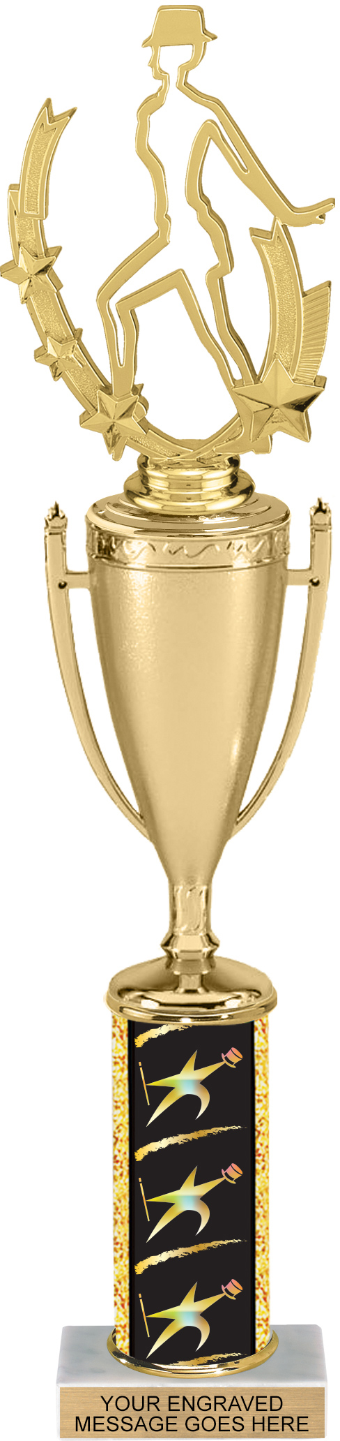 Exclusive Star Dancer Column 15 inch Cup Trophy