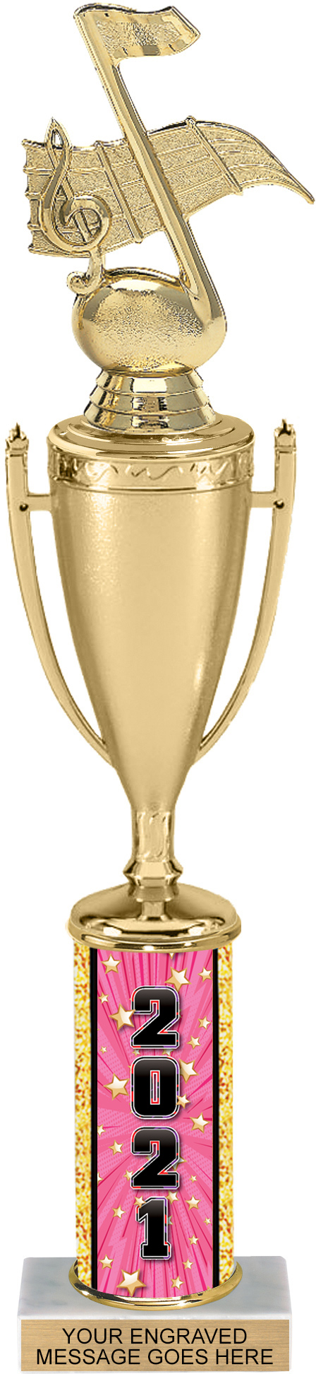 Year Exclusive Comic Stars Column Cup Trophy - 15 inch