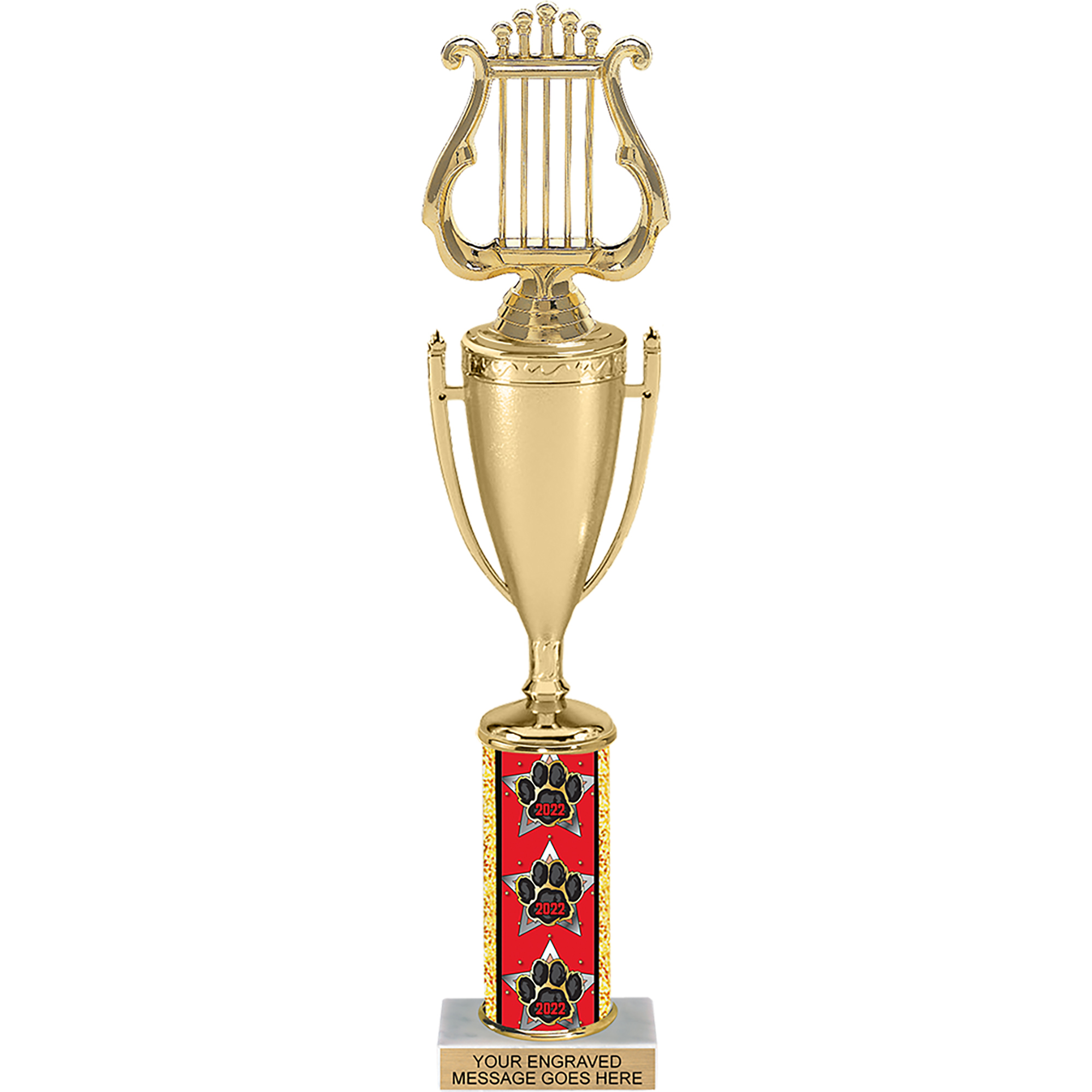 Paw 2022 Column Cup Trophy - 15 inch