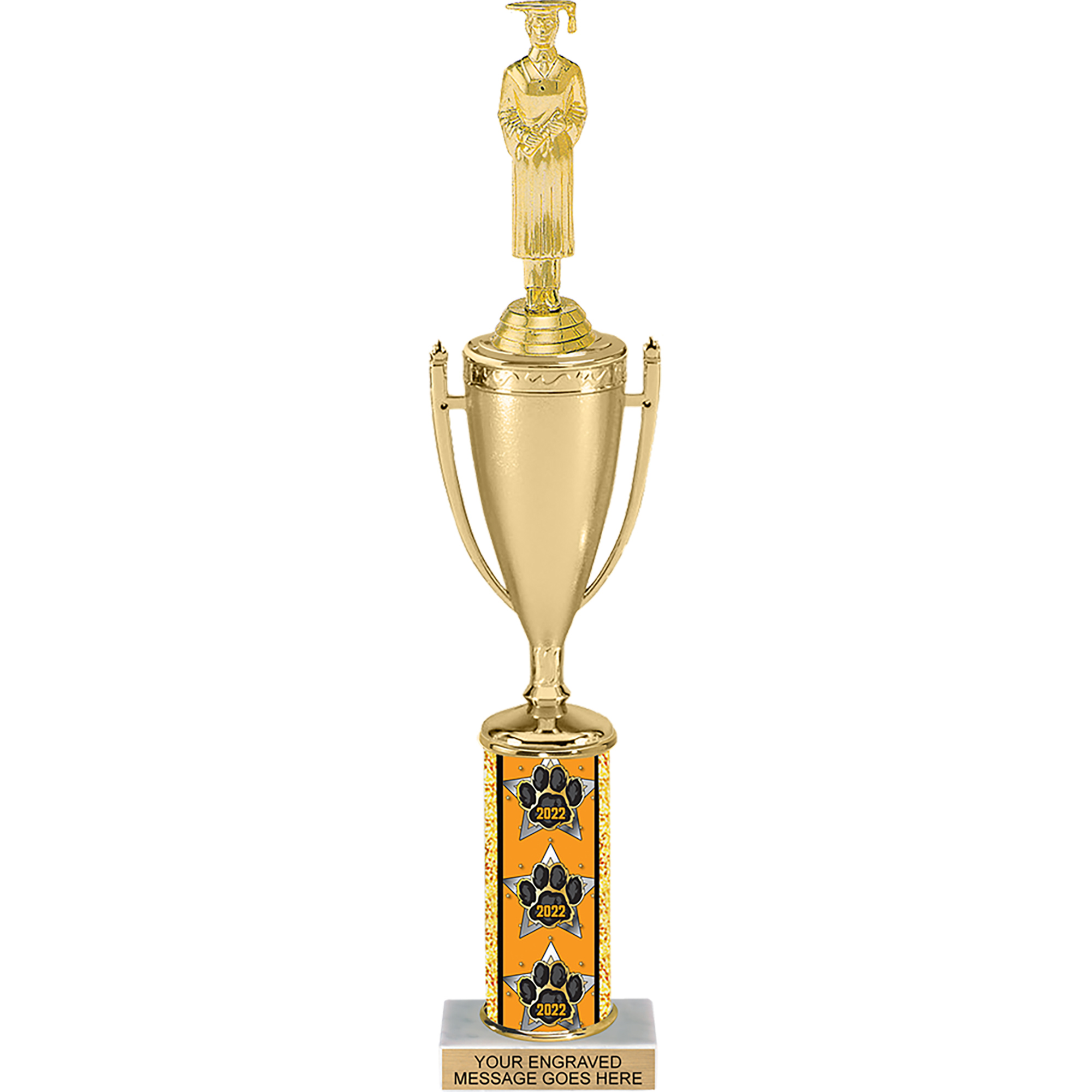 Paw Column Cup Trophy for 2022 - 15 inch
