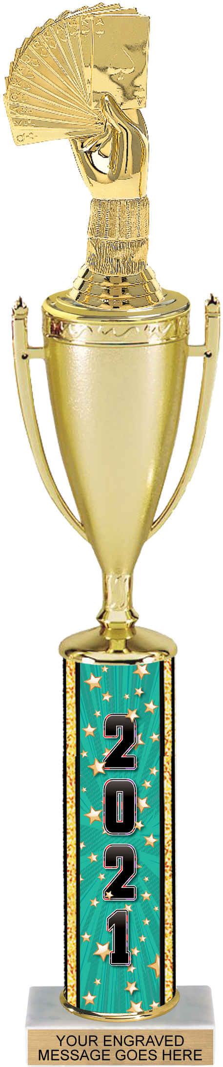 Year Comic Stars Column Cup Trophy - 17 inch