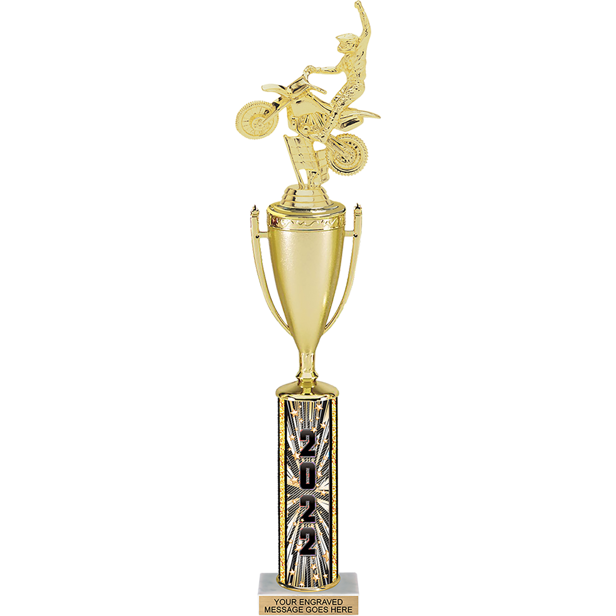 Cup Trophy with 2022 Comic Stars Column - 17 inch