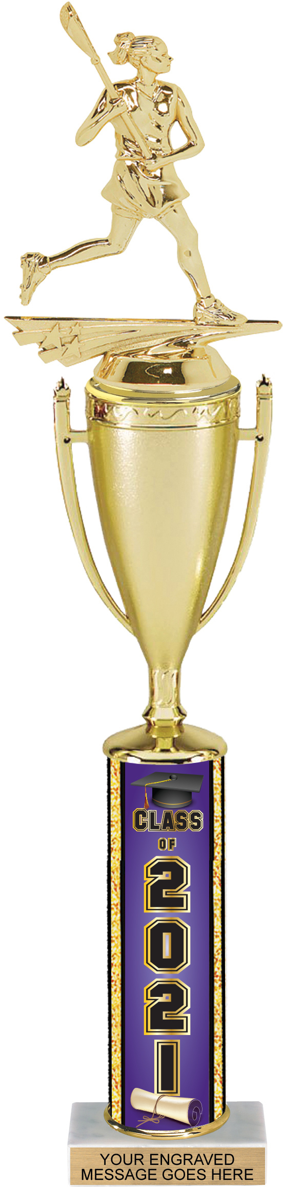 Class of 2021 17 inch Column Cup Trophy