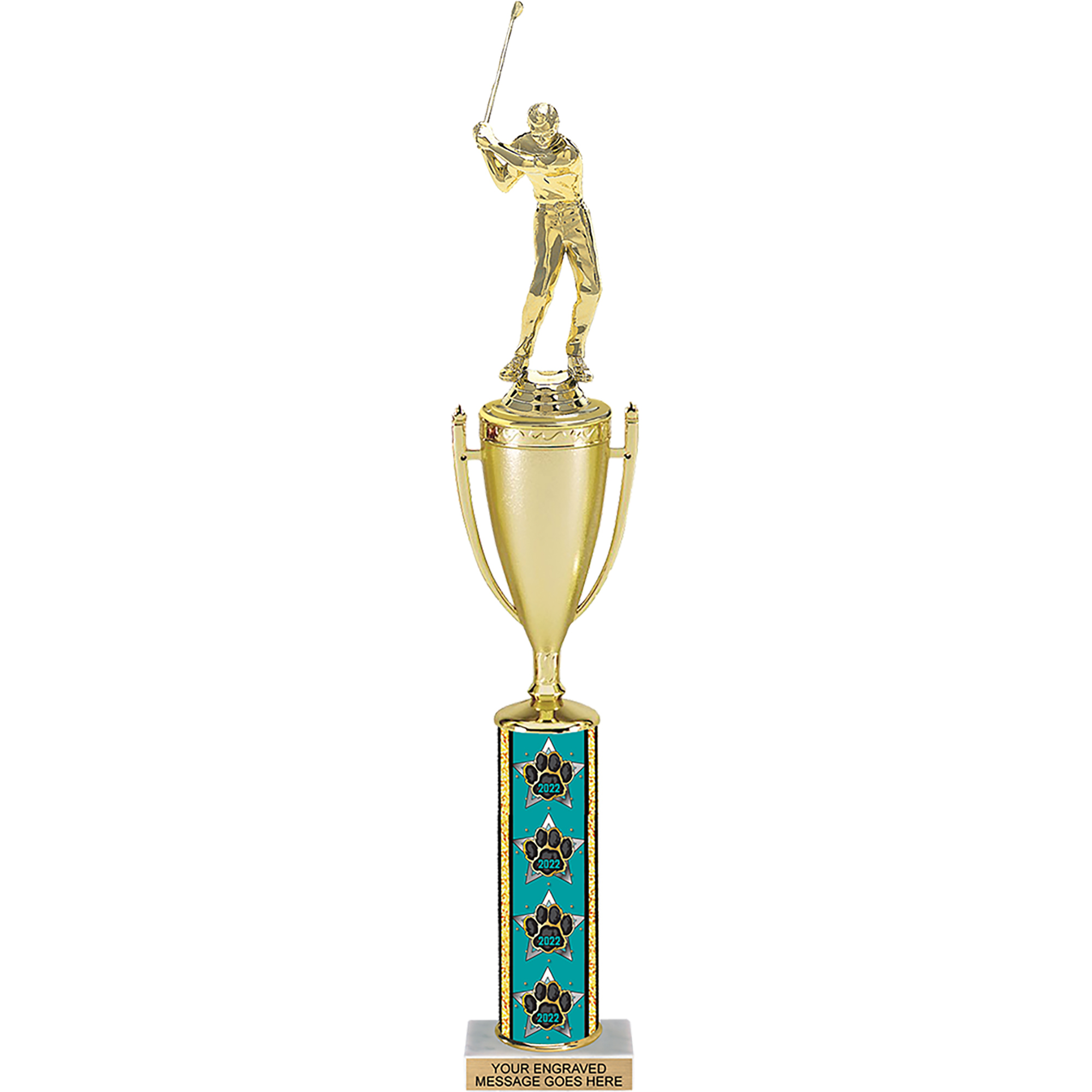 2022 Paw Column Cup Trophy - 17 inch