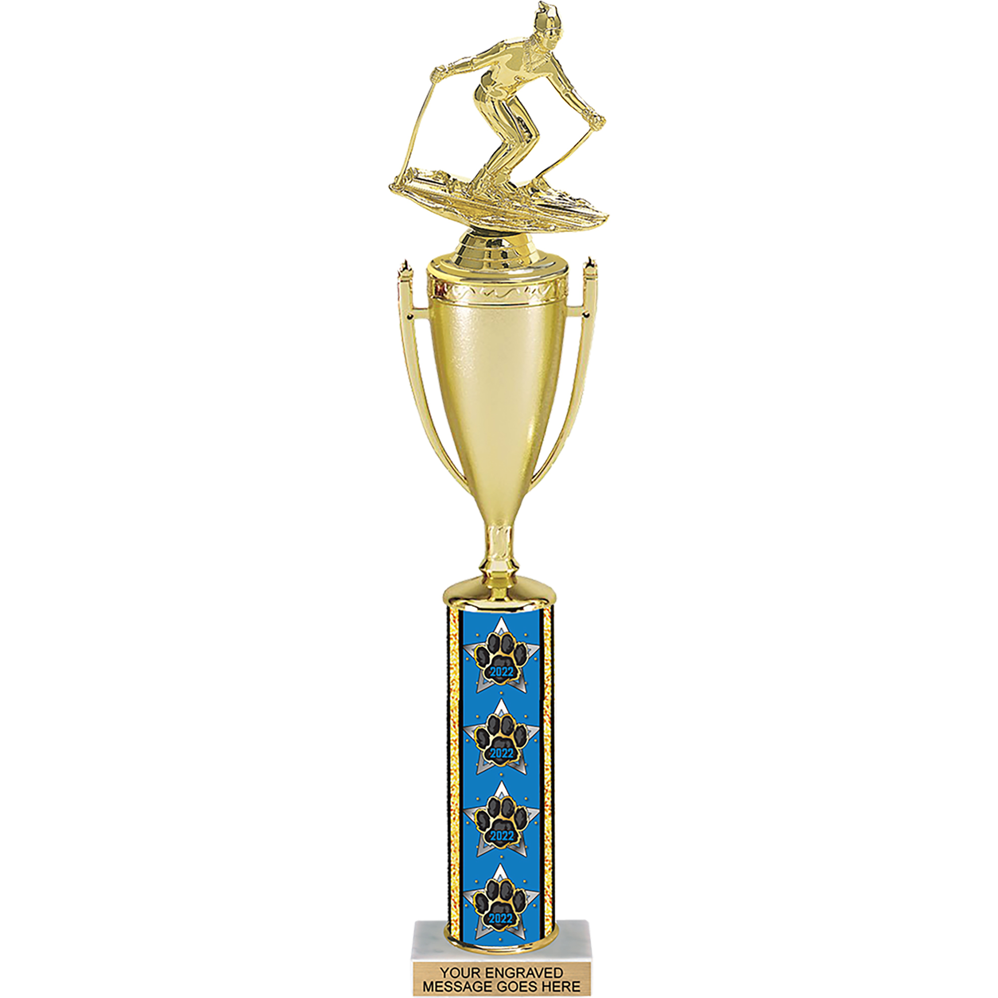 Paw Column Cup Trophy 2022 - 17 inch