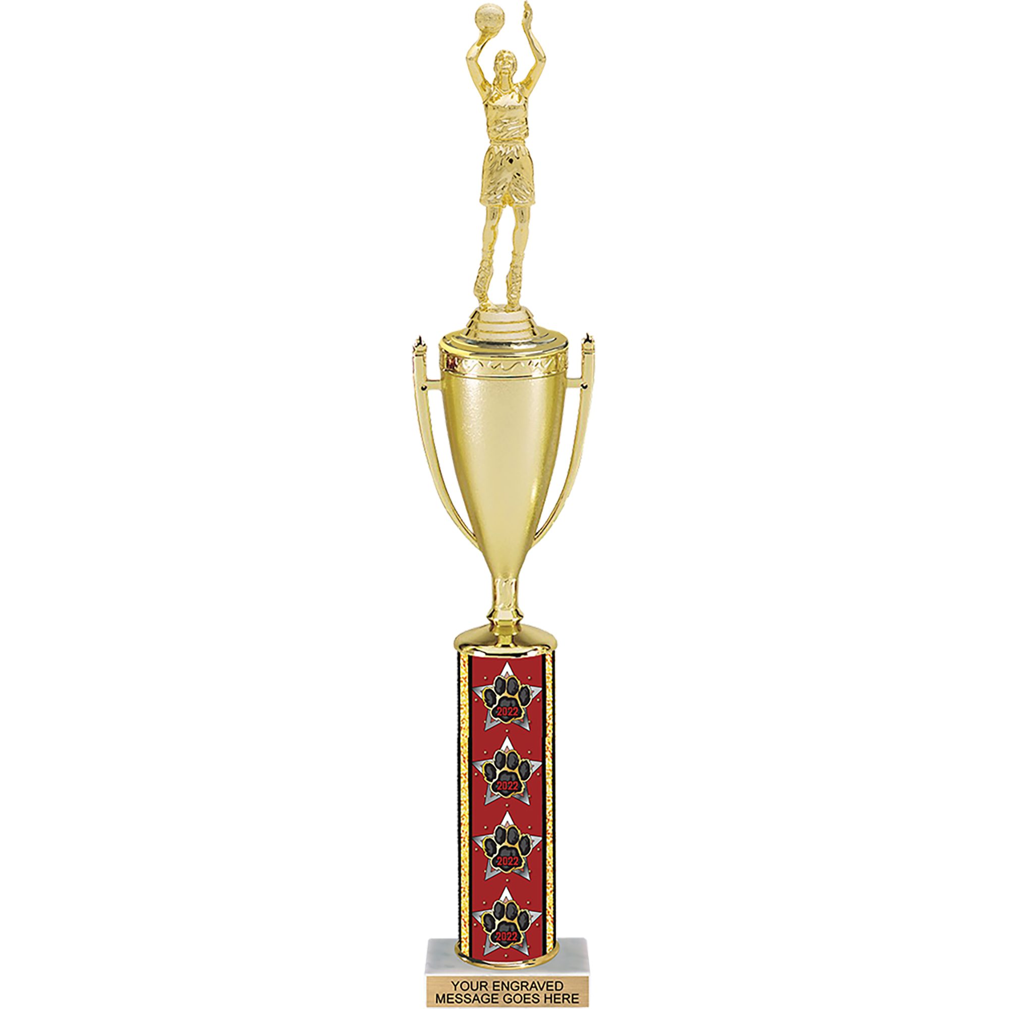 Exclusive 2022 Paw Column 17 inch Cup Trophy