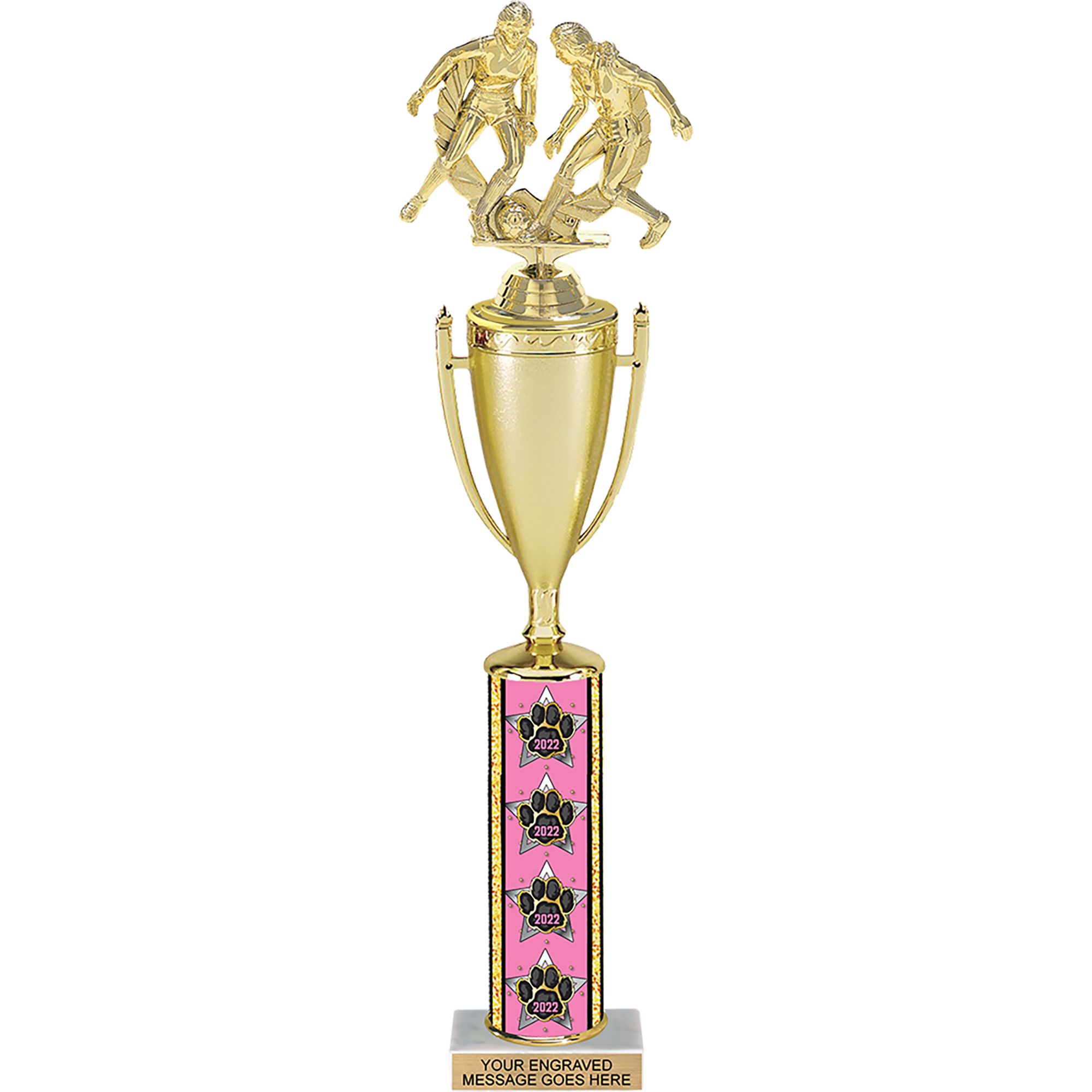 2022 Exclusive Paw Column Cup Trophy - 17 inch