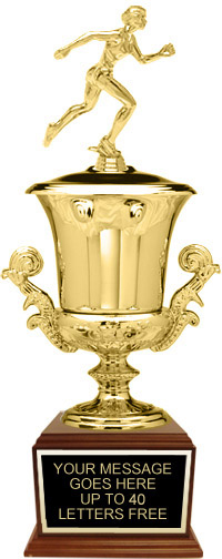 Metal Wine Cooler Cup on Wood Veneer Bases - Trophy Depot